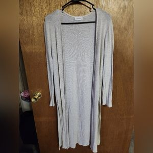 Long cream cardigan